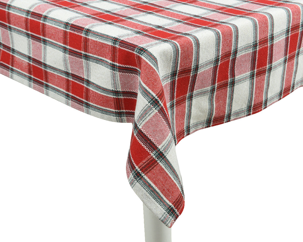 Tartan rectangular tablecloth
