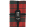 Green and red checked table runner