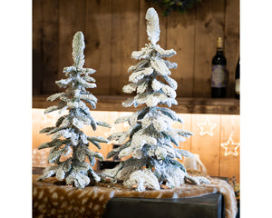 Alpine mini tree with snowy effect (90cmH)