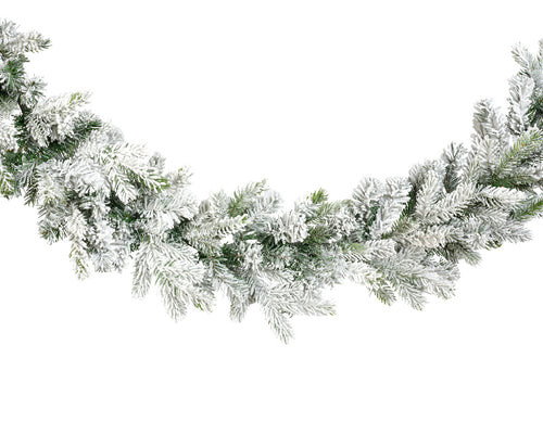 9ft Snowy Grandis Indoor garland