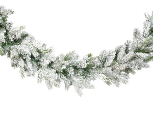 9Ft Snowy Grandis Indoor Garland