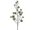 Frosted green snowball style spray, 62cm