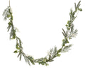 Slim white berry garland