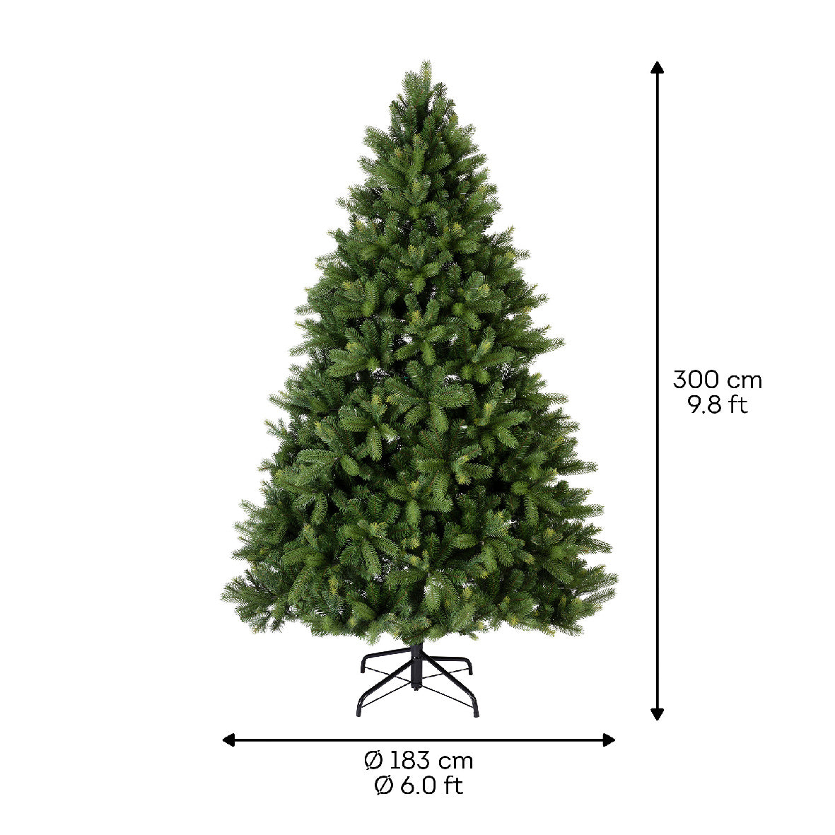 Freiburg Pine Christmas tree 10ft