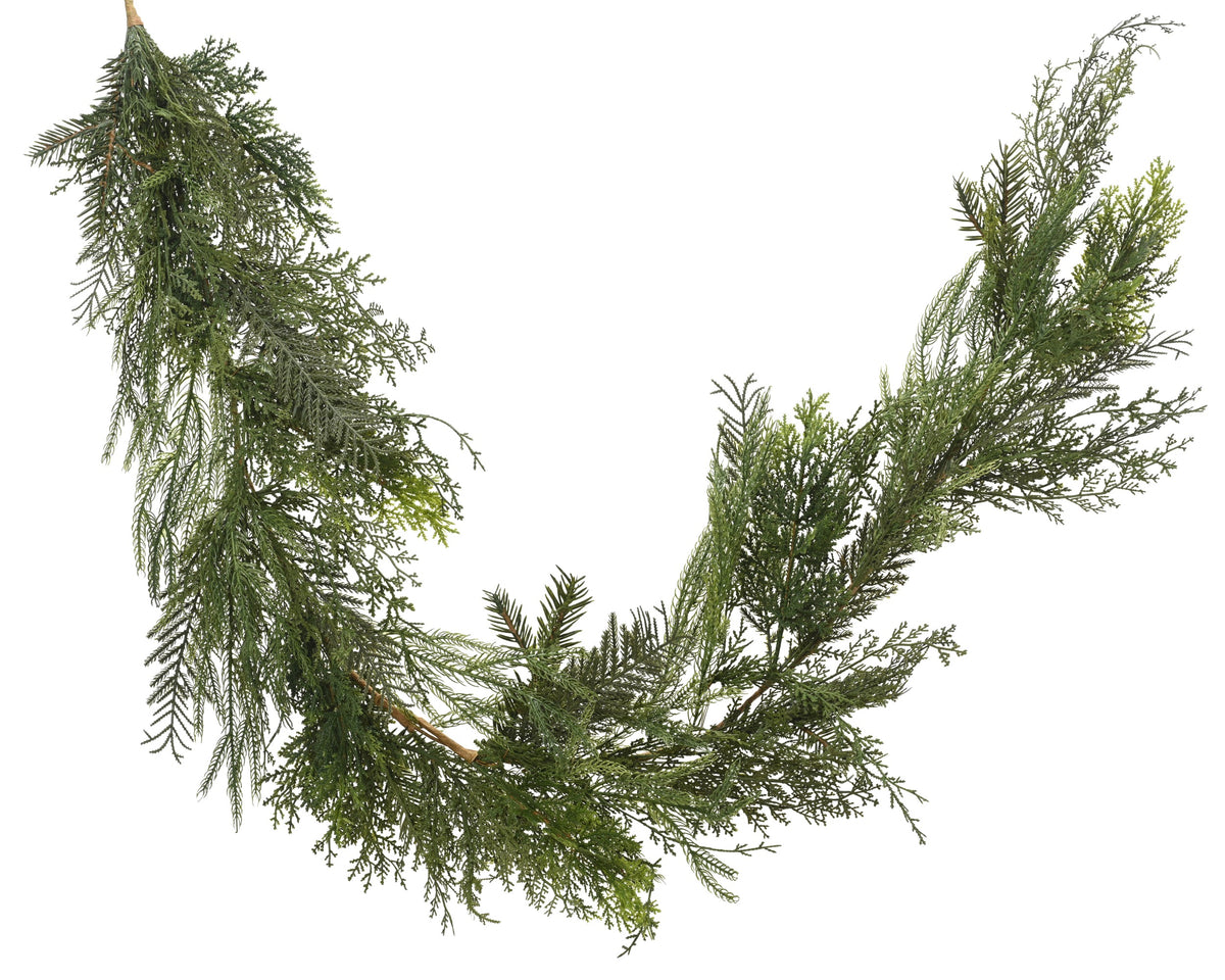 6ft Green foliage garland