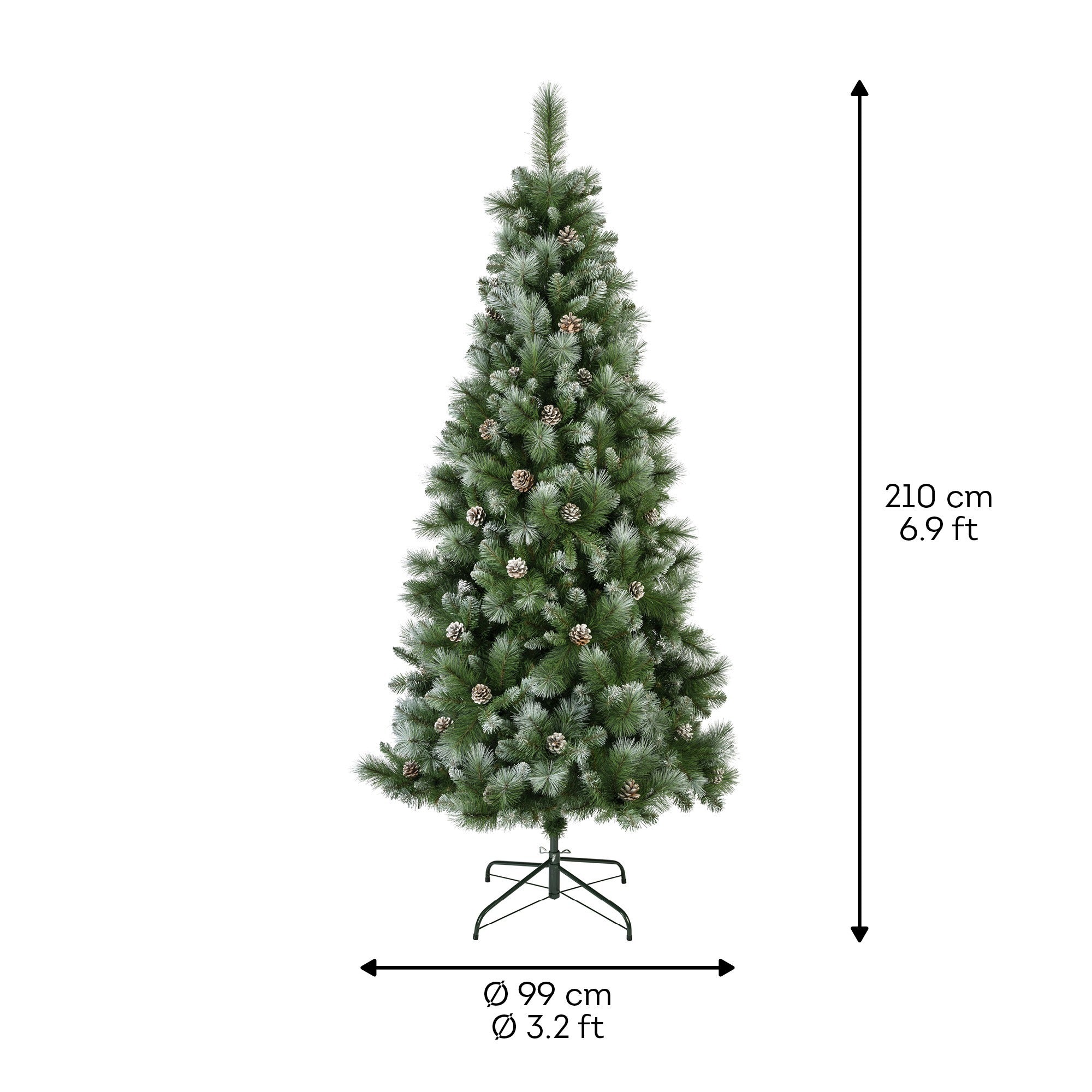 Norwich Pine Frosted 7ft Christmas Tree