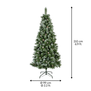 Norwich Pine Frosted 7ft Christmas Tree