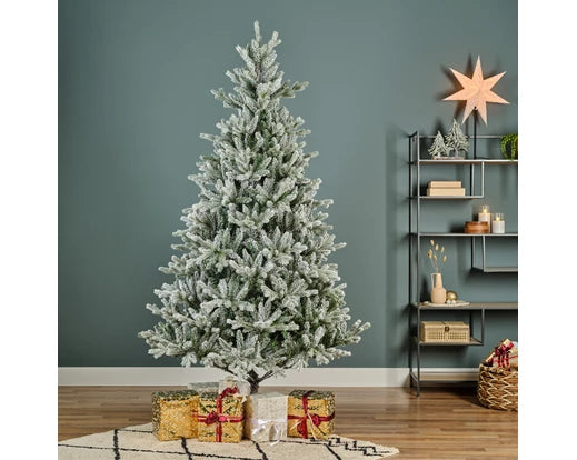 Allison Pine Snowy 7ft Christmas Tree
