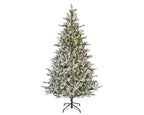 Allison Pine Snowy Pre-Lit 7ft Christmas Tree