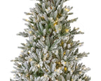 Allison pine Snowy Pre-Lit 8ft Christmas Tree
