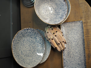 Blue Speckled Stoneware Mug