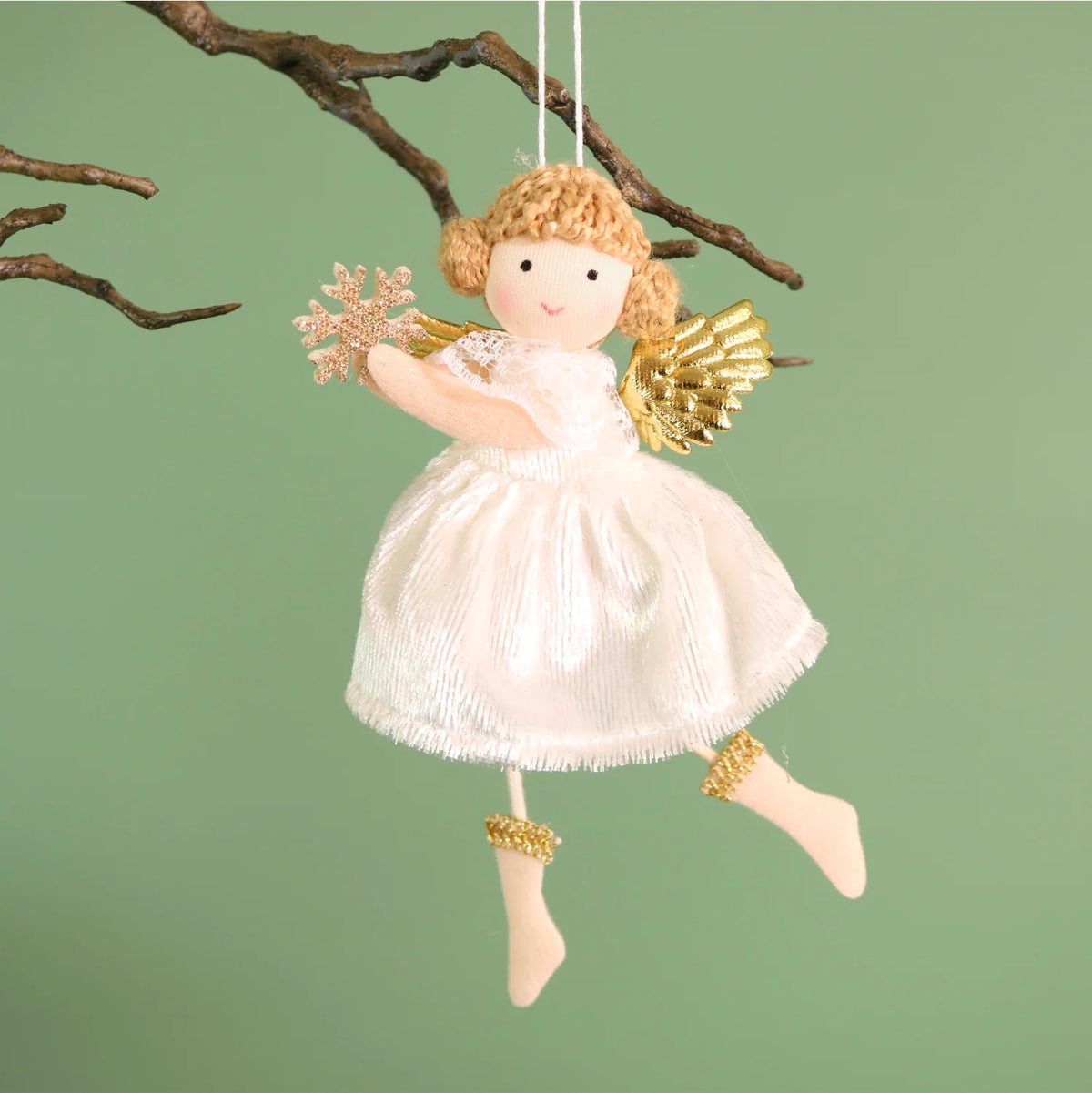 Festive hanging fairy