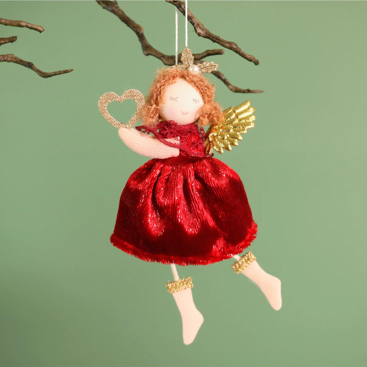 Festive hanging fairy