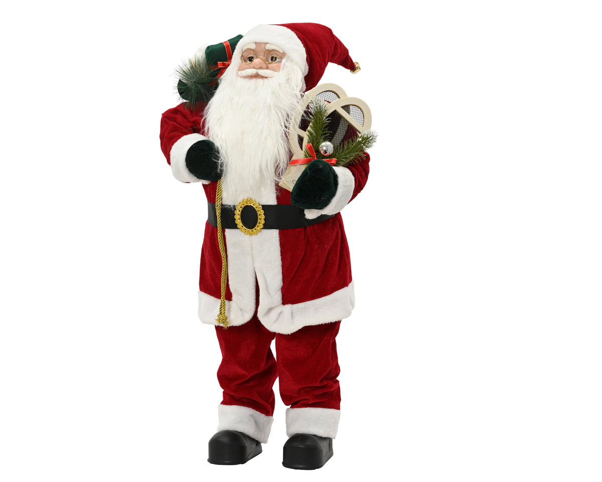 Santa polyester with gift bag