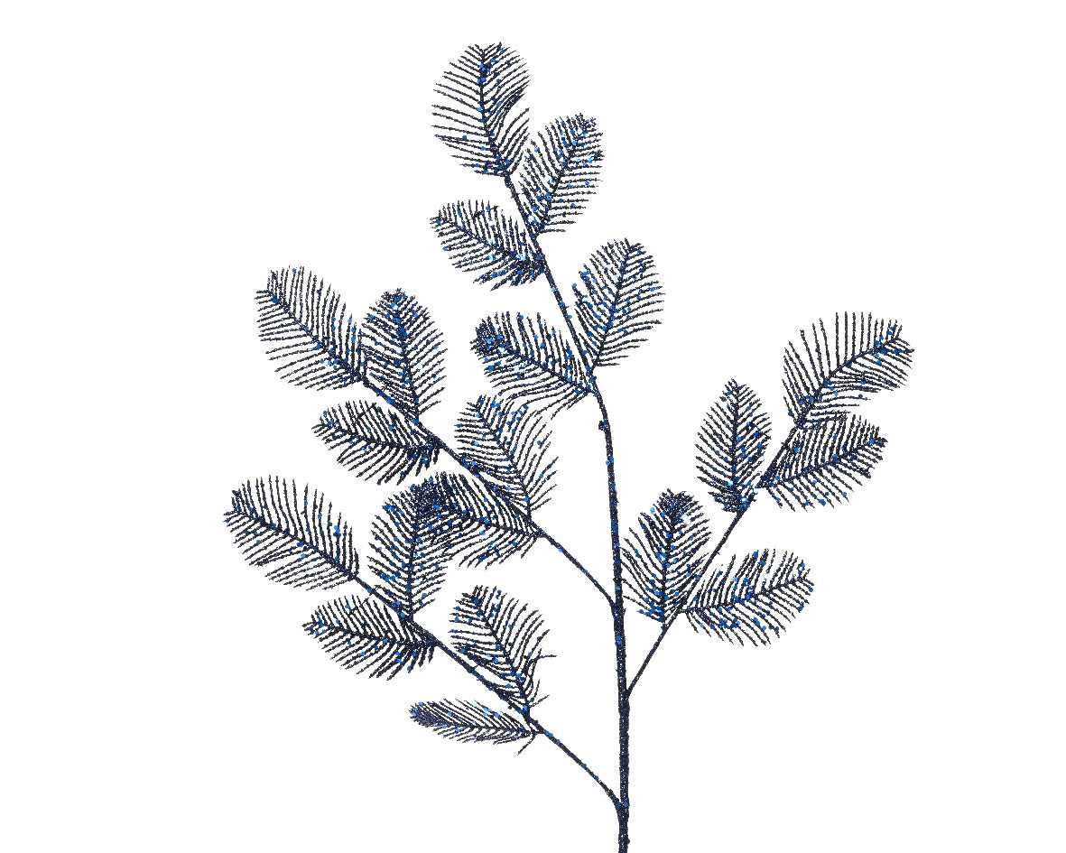 Night blue glitter stem