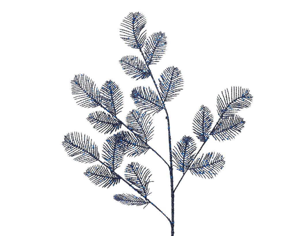 Night blue glitter stem