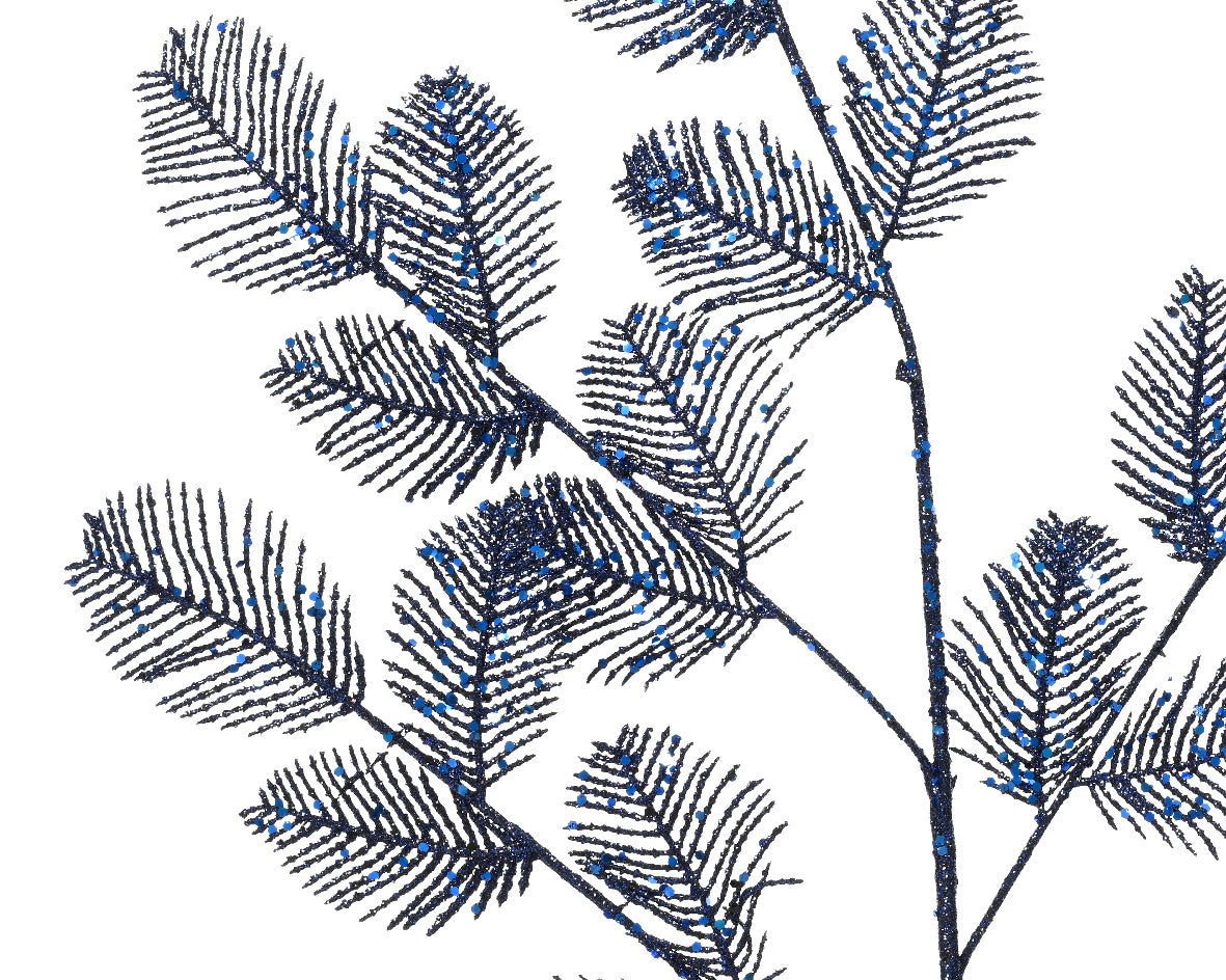 Night blue glitter stem