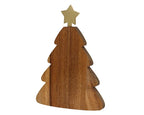 Christmas Tree Chopping Board with Removable Gold Star Knife