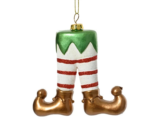 Elf boots hanging decoration