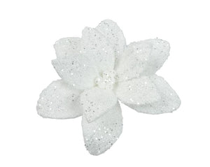 White Christmas sparkle poinsettia