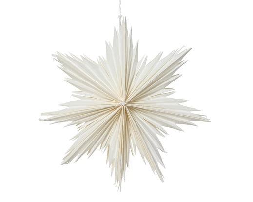 Hanging White Paper Star