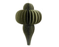 Green Ornamental Shape Paper Hanging Dec - 15cm High
