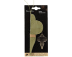 Green Ornamental Shape Paper Hanging Dec - 15cm High