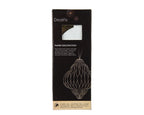 White onion shape paper hanging dec - 20cm High