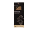 Brown Onion Shaped Paper Hanging Dec - 20cm H