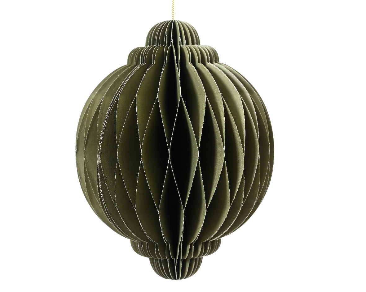 Green onion shape paper hanging dec -20cm H