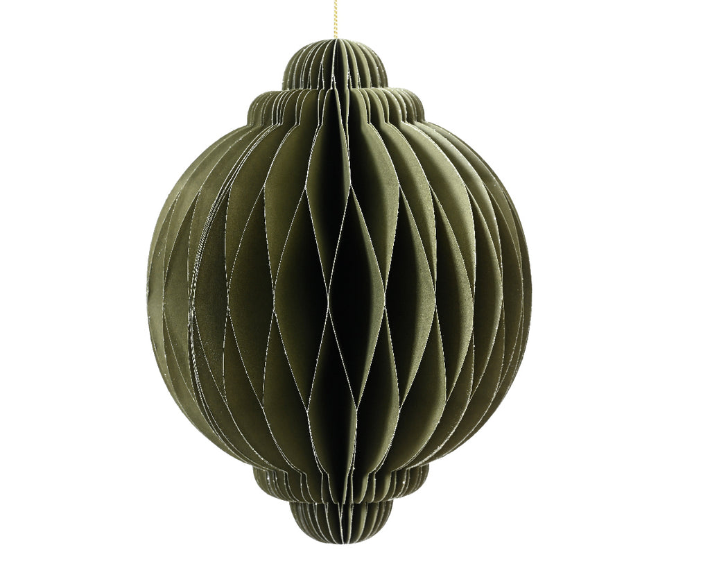 Green onion shape paper hanging dec -20cm H