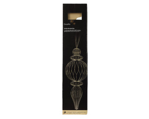 White Ornamental Shape Paper Hanging Dec - 80cm H