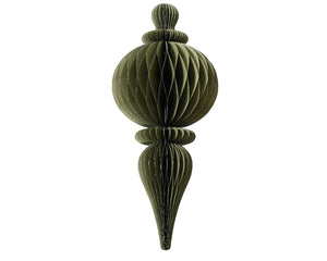 Green Ornamental Shape Paper Hanging Dec - 80cm H