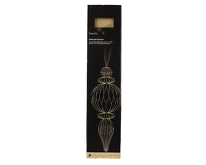 Green Ornamental Shape Paper Hanging Dec - 80cm H