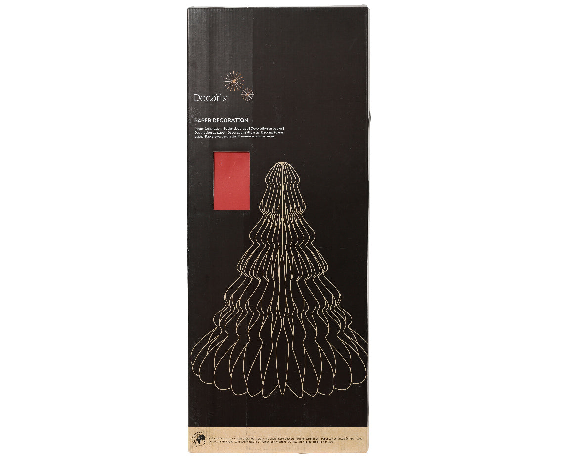 Burgundy paper tree decoration