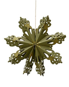 Paper snowflke with gold detail
