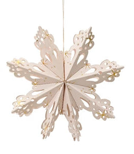 Paper snowflke with gold detail
