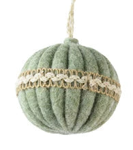 Pastel Bauble with Lace Detail 3 colours