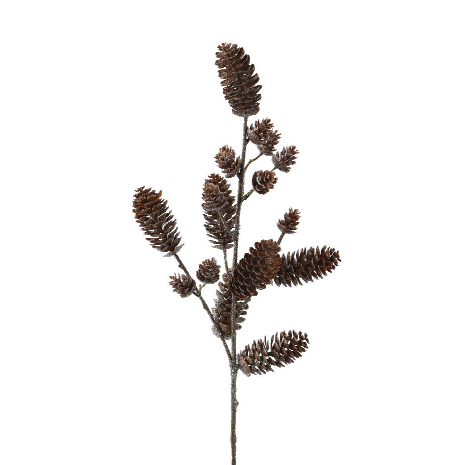Pinecone Stem with Glitter