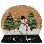 Snowglobe shaped Christmas doormat