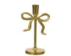 Gold Candleholder with Bow Detail