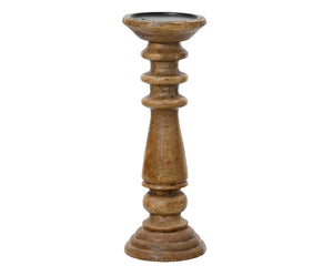 Mangowood candle holder (40cmH)