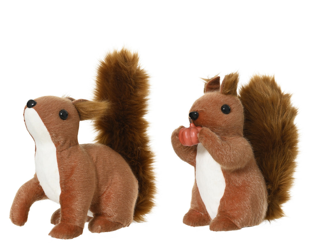 Brown foam squirrel decoration