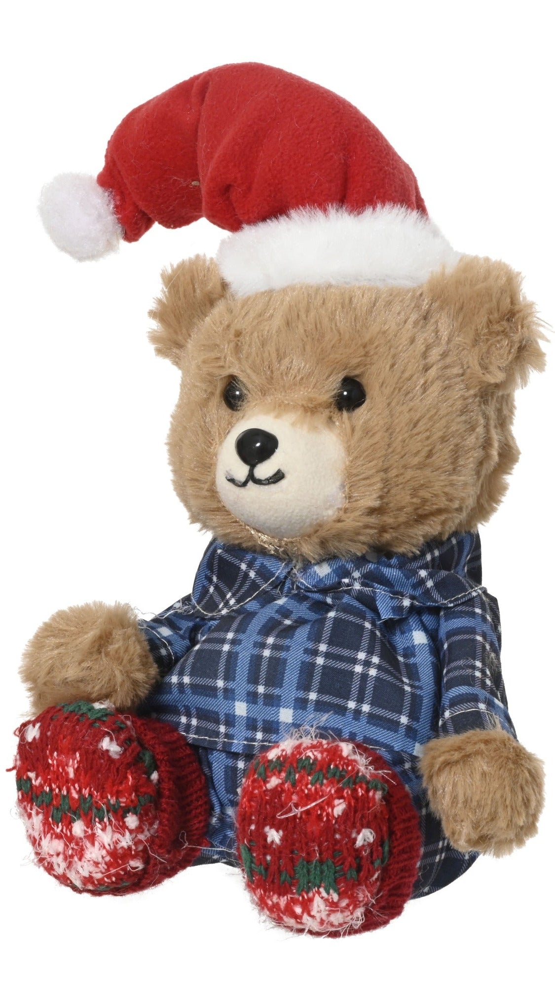 Christmas teddy bear in pyjamas
