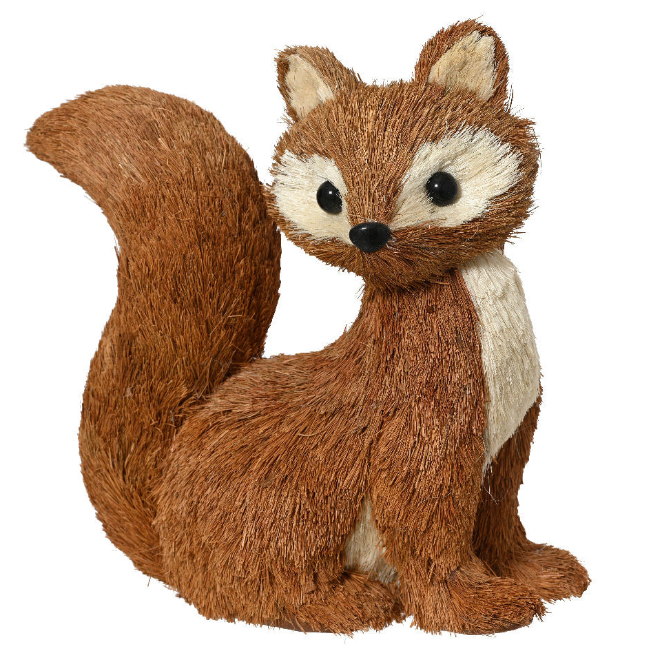 Tall Brown Grass Fox Decoration