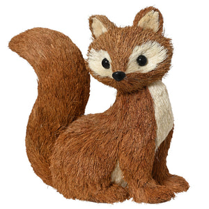 Tall Brown Grass Fox Decoration