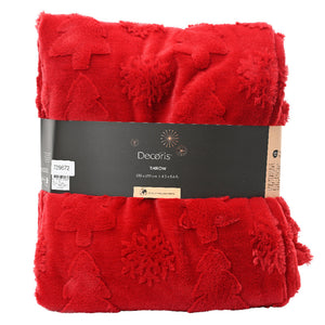Christmas Red Cozy Throw
