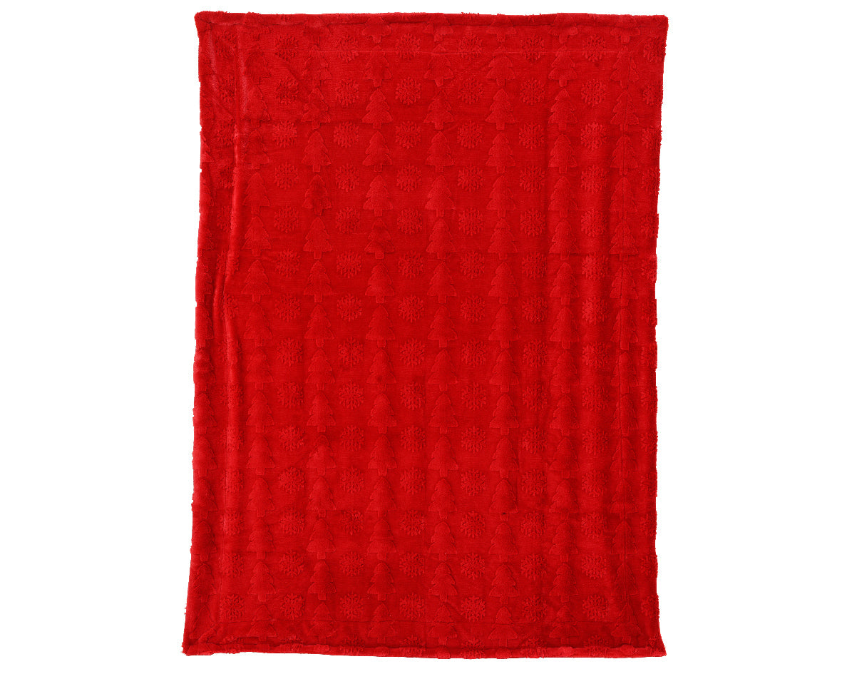 Christmas Red Cozy Throw
