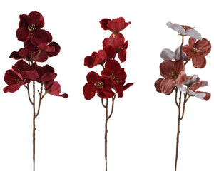 Luxurious velvet touch dogwood spray