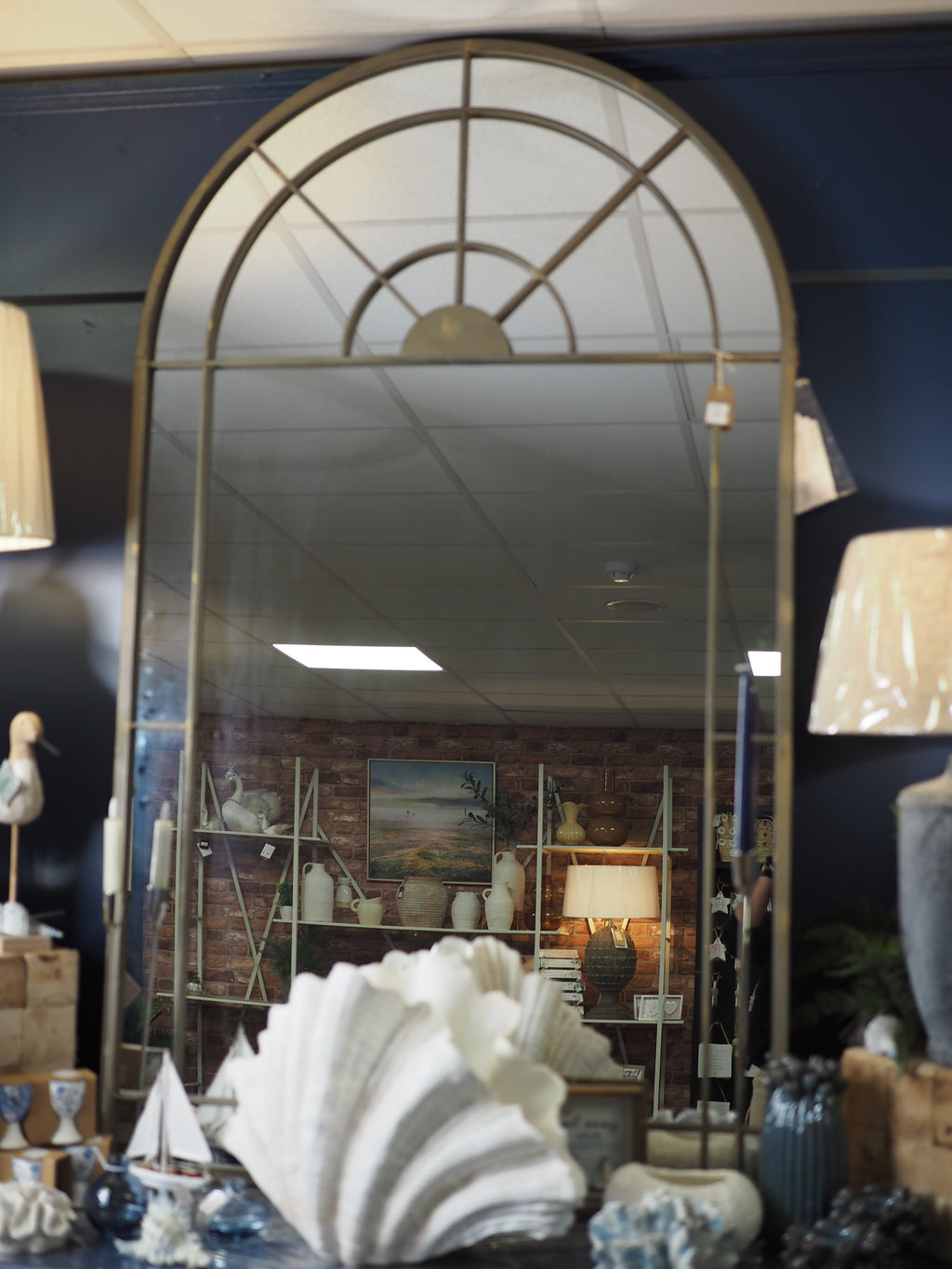 Iron window effect mirror